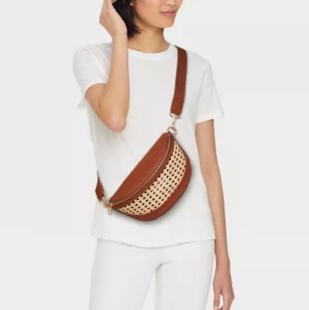 Wicker Fanny Bum Bag - Picture 2 of 8